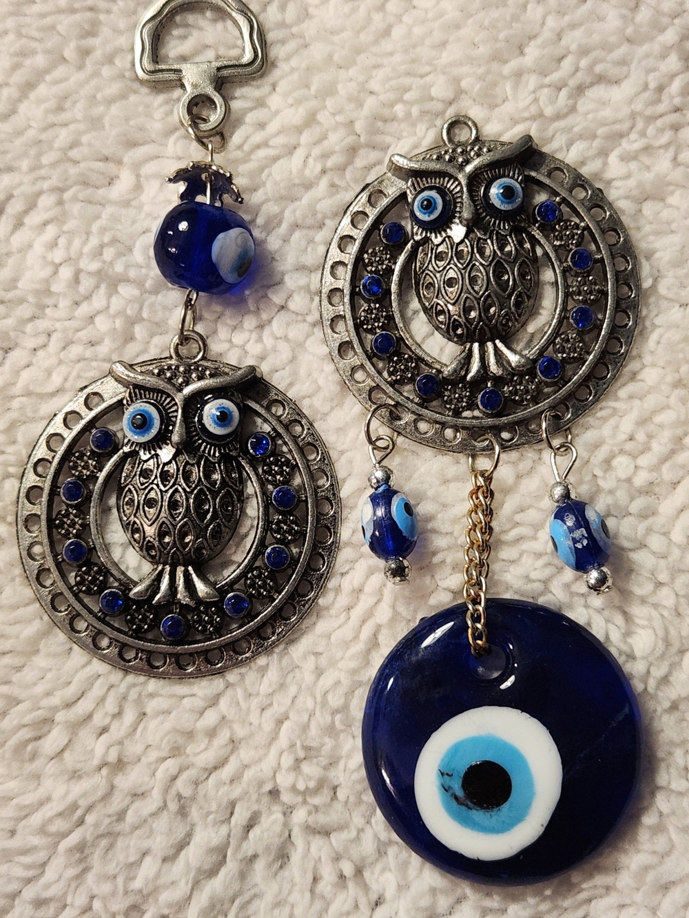 Owl Evil Eye Charm Set